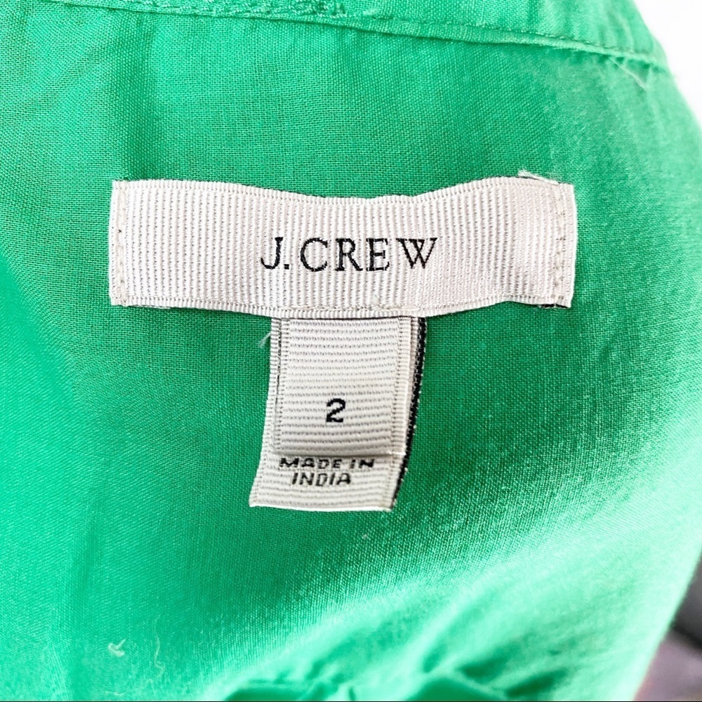 J Crew Half Button Collared Long Sleeve Shirt Top - Picture 6 of 7